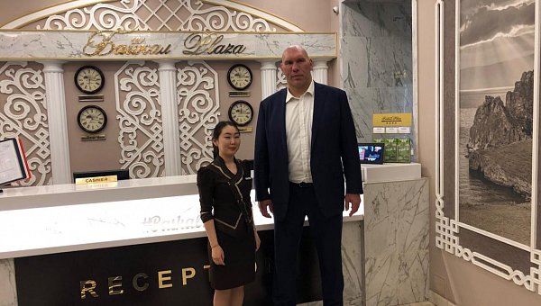 Гостем отеля «Байкал Плаза» стал Николай Валуев!